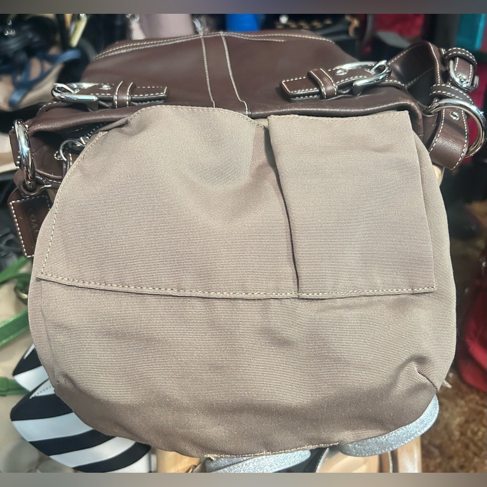 2005 True Vintage Coach All Leather Soho Slim Duffel Shoulder Bag MINT! - Picture 9 of 11